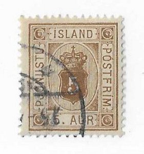 Iceland Sc #05 5aur used VF