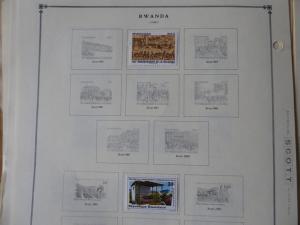 Rwanda 1962-1980  Mint/Used Stamp Collection on Scott Int Alb Pgs