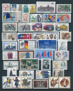 West Germany 1989 Complete Year Set  MNH