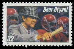 3143 32c Bear Bryant Fine MNH