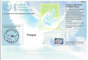 POLAND - (IRC) INTERNATIONAL REPLY COUPON (31.12.2021) (POSTMARKED), MNH