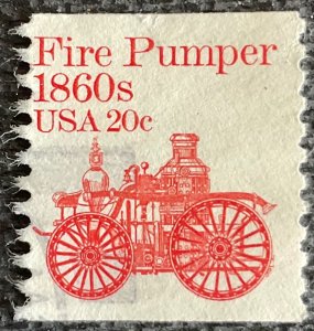 US #1908 Used Coil Single Fire Pumper SCV $.25