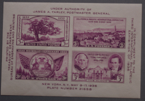 United States #778 Philatelic Exhibit 1936 Souvenir Sheet OG