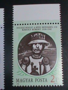 ​HUNGARY STAMP:1986 SC#3043-5 KING AND REIGN MNH SET. VERY FINE