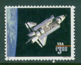 2544b $3 Space Shuttle Fine MNH Plt/4 UL P44442 F07427