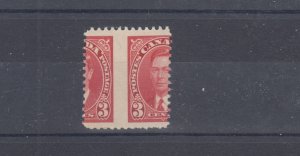 #233 huge vertical  mis-perf, 3 cent mufti 1937 issue Canada mint