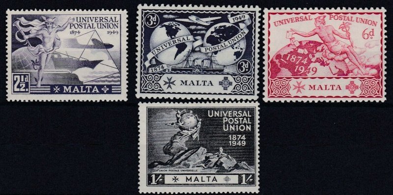 MALTA    1949  UPU  SET  MH 