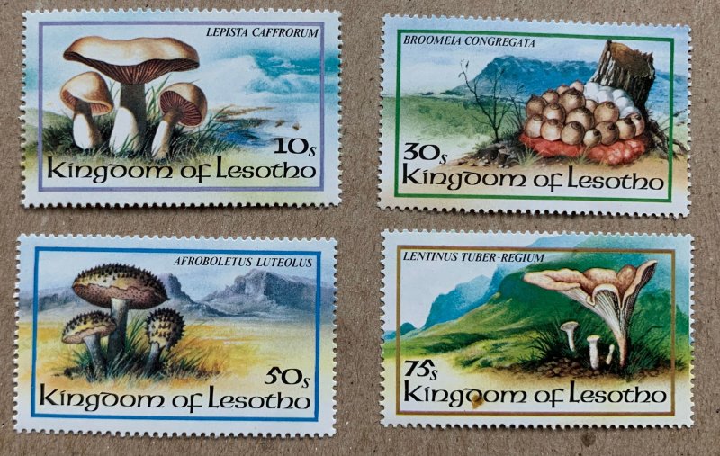 Lesotho 1983 Local Mushrooms,  MNH. SEE NOTE. Scott 390-393, CV $2.90