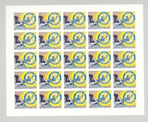 Central Africa #699-700 Rotary Club 2v Imperf M/S of 25