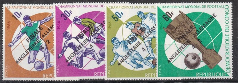 CONGO ^^^^#587-590 MNH SET ( SOCCER/ FFOTBALL)    @ lar2969congo