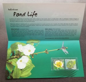 *FREE SHIP Singapore Definitive Pond Life 2012 Dragonfly Flower (p.pack) MNH