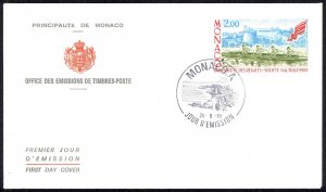 Monaco Sc# 1631 FDC 1988 5.26 Nautical Society 100th