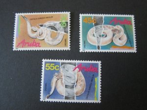 Aruba 1989 Sc 50-2 snake set MNH