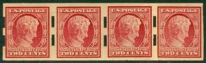 EDW1949SELL : USA 1909 Scott 368 Vending Machine Coil Schmack Type 3 VF-XF MNH.