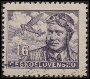 Czechoslovakia C23 - Cto - 16k Capt. Frantisek Novak (1946) (cv $0.85)