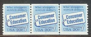 #2005 Consumer Ed 20c PNC/3, Plate #3 MNH VF