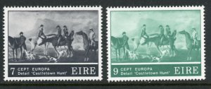 1975 Ireland Europa Castletown Hunt Scott #369-370, SG 371-372,Mi 315-316 MNH