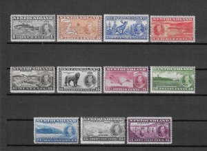 CANADA/NEWFOUNDLAND 1937 SG 257/267 MNH
