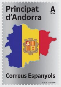 2023 SpAndorra Flag & Shield (Scott NA} MNH