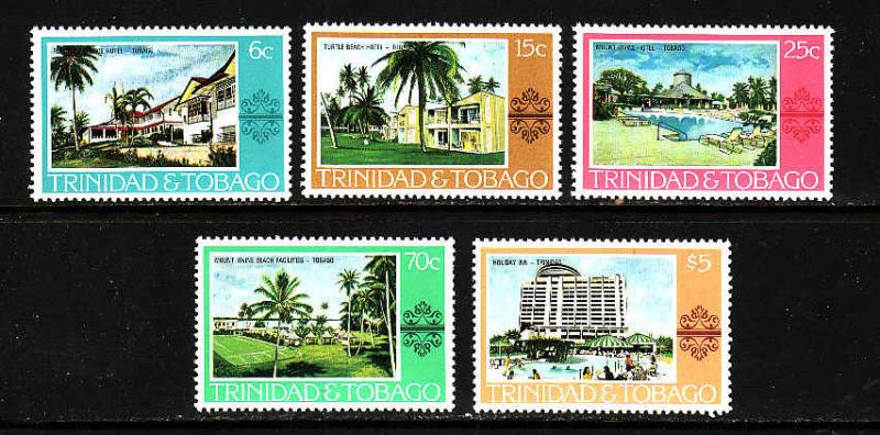 Trinidad & Tobago-Sc#279-83-unused NH set-Hotels-Tourism-1978-