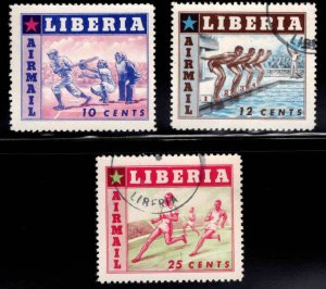 LIBERIA Scott C88-C90 mixed Used CTO and MH* stamp set