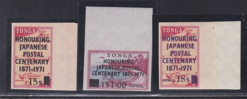 Tonga # 273, C90-91, Honoring Japanese Postal Service Centenary, NH, 1/2 Cat.