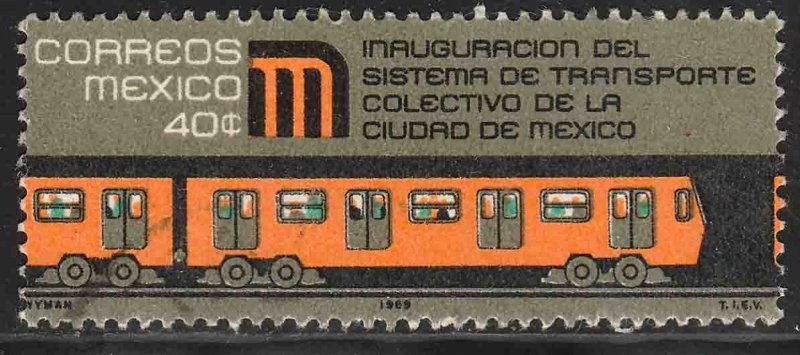 MEXICO 1005, Inauguration of Mexico City Subway. Used.-VF. (174)