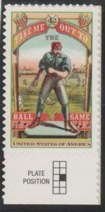 4341, Single, Take Me Out to the Ball Game, MNH. .42cent