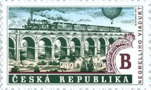 Czech Republic 2021 MNH Stamps Scott 3861 Architecture Bridge Railway Trains