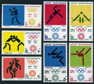 Egypt 921-923,C149-C152,MNH.Mi 570-576.Olympics Munich-1972.Boxing,Wrestling,