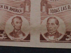 ​CUBA-1942-SC#369 80 YEARS OLD- WORLD FAMOUS PERSONS IMPERF-MNH BLOCK -VF