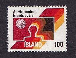 Iceland  #495   MNH  1976  labor federation