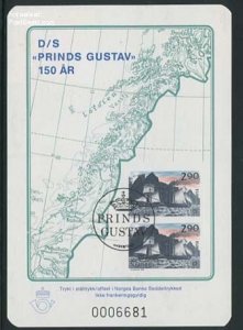Norway 1988, D/S Prinds Gustav 150 Years s/s (no postal value), MNH