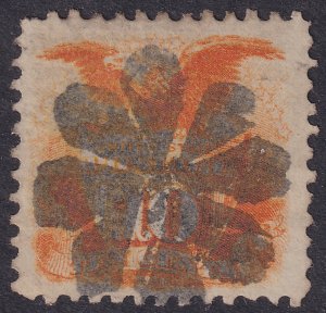 #116 Used, F-VF, Fancy cancel (CV $110 - ID46337) - Joseph Luft