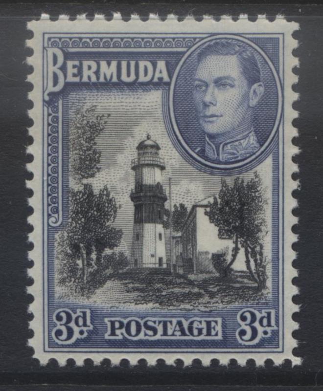 Bermuda -Scott 121A - KGVI Definitive -1942 - MNH - Single 3p Stamp