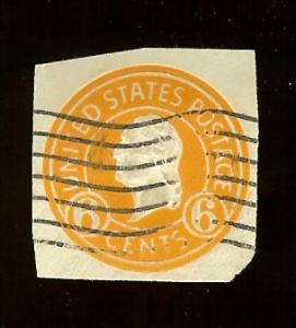 US #U529 6¢ Washington