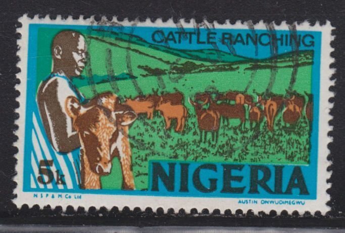 Nigeria 294A Cattle Ranching 1973