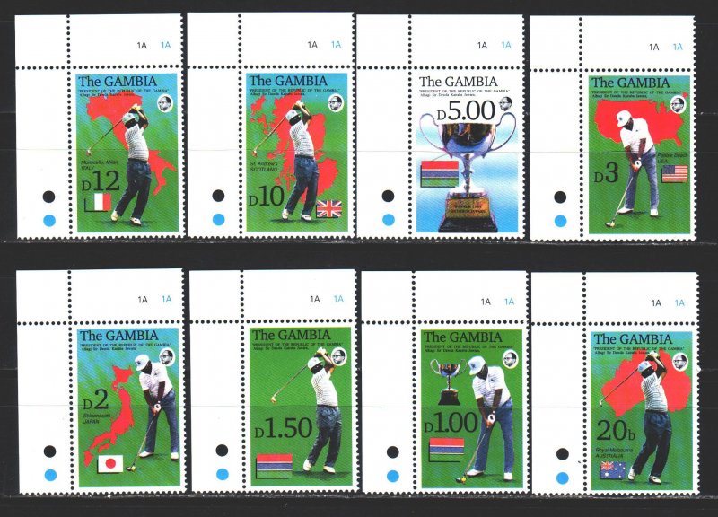 Gambia. 1992. 1444-51. Cricket sports. MNH.