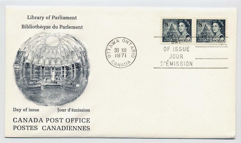 Canada First day cover #544, Library of Parliament