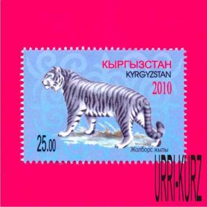 KYRGYZSTAN 2010 Nature Fauna Animals China New Year of Tiger 1v Sc352 Mi608A MNH