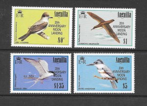 BIRDS - ANGUILLA #783-6 MOON LANDING OVPT MNH