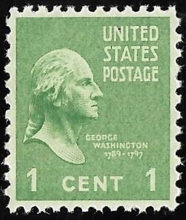 804 1 cent George Washington Stamp mint OG NH EGRADED XF 94 XXF