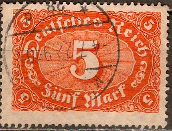 Germany; 1921: Sc. # 153: O/Used Single Stamp