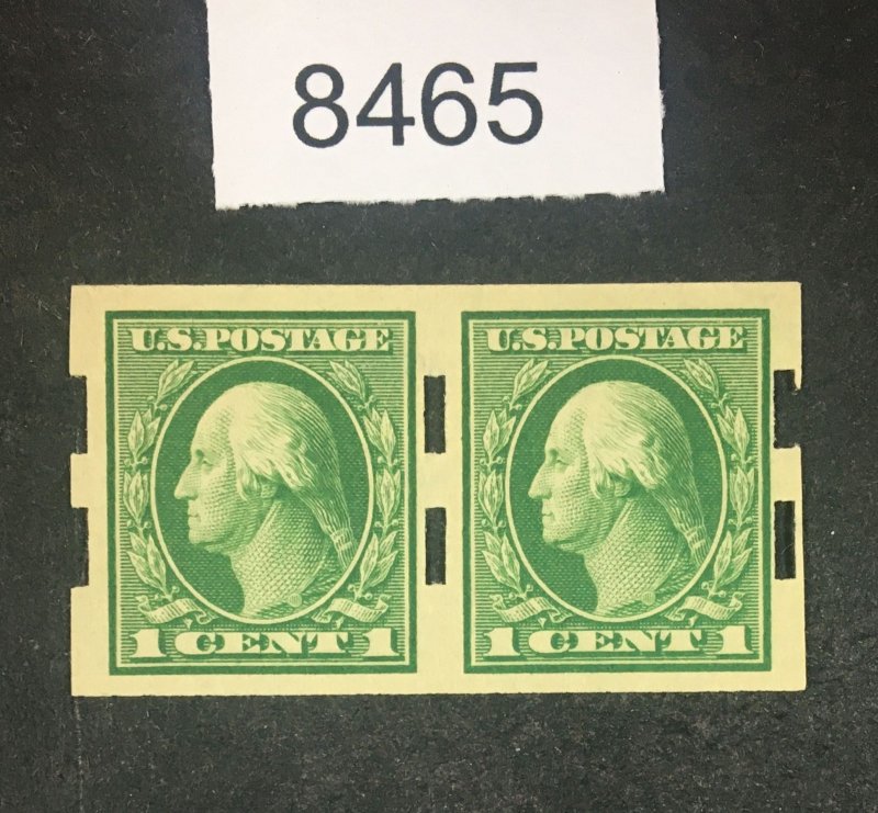 MOMEN: US STAMPS  # 408 MINT OG NH PAIR SCHERMACK-III VF/XF LOT #C 8465