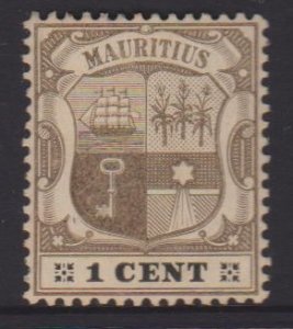 Mauritius Sc#128 MH - pencil on back