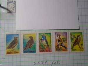 Russia  #  6264-68  MNH  Birds