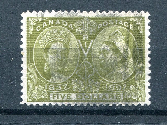 Canada #65  used XF center with certificate -Lakeshore Philatelics