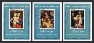 St Thomas & Prince 469-471 Deluxe, Mnh.michel Bl.4-6. Peter Paul Rubens, 1977