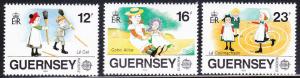 GUERNSEY - SC#401-403 EUROPA - Children Toys and Games (1989) MNH