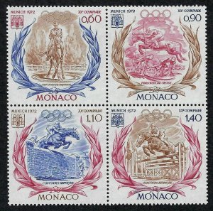 Monaco Scott 836-839 Mint Never Hinged - 1972 Olympics